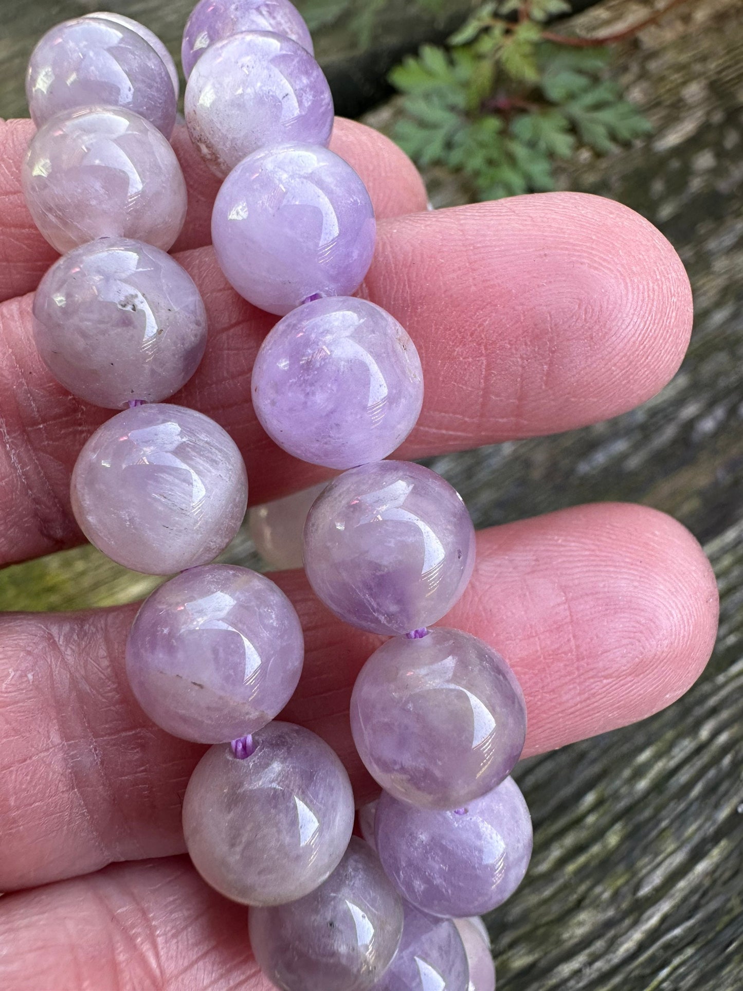 Rare pretty Natural Crystal Kunzite Beads 10mm / Purple Kunzite Choose Quantity
