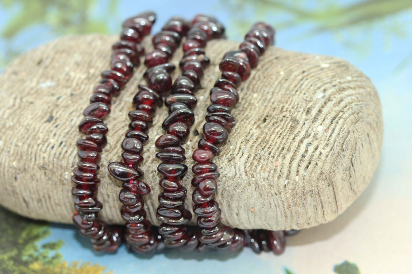 Natural Garnet IRREGULAR Nugget Rondelle Freeform Beads 4-6MM mm Approx / Freeform Garnet beads / Red Beads / January Birthstone 20 beads