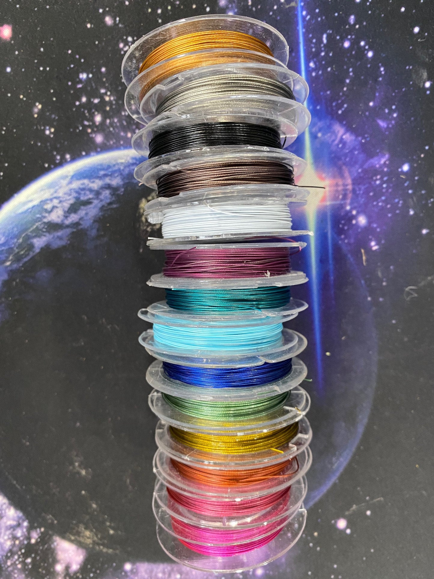 Tiger Tail Tigertail Nylon Coated Flexible Strong Wire .4 mm / Jewellery Cord / Beading Wire / 10 metres