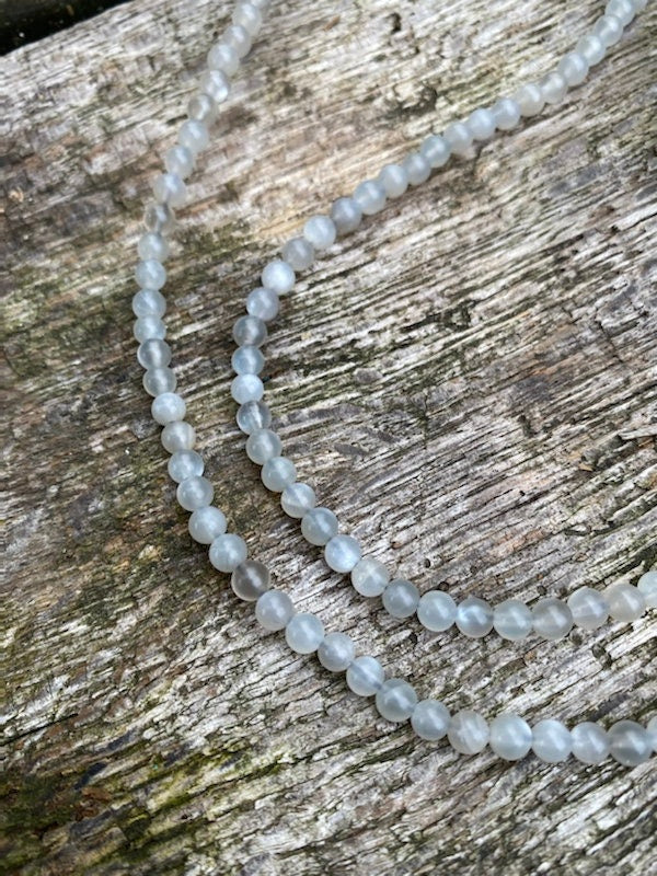 Grey Moonstone Rounds 4-5mm