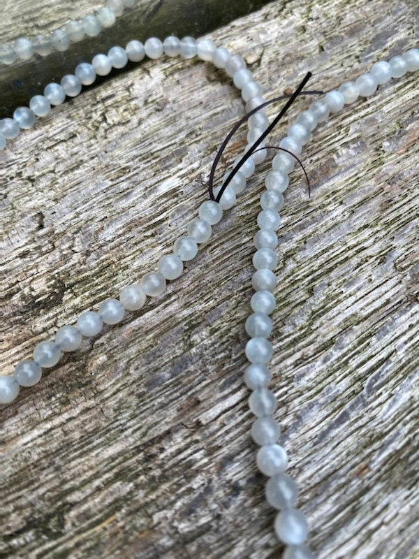 Grey Moonstone Rounds 4-5mm