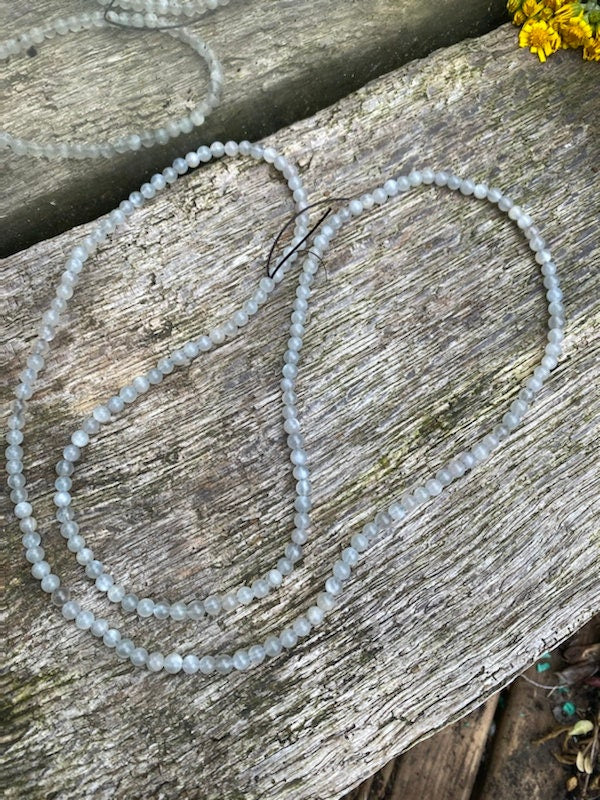 Grey Moonstone Rounds 4-5mm
