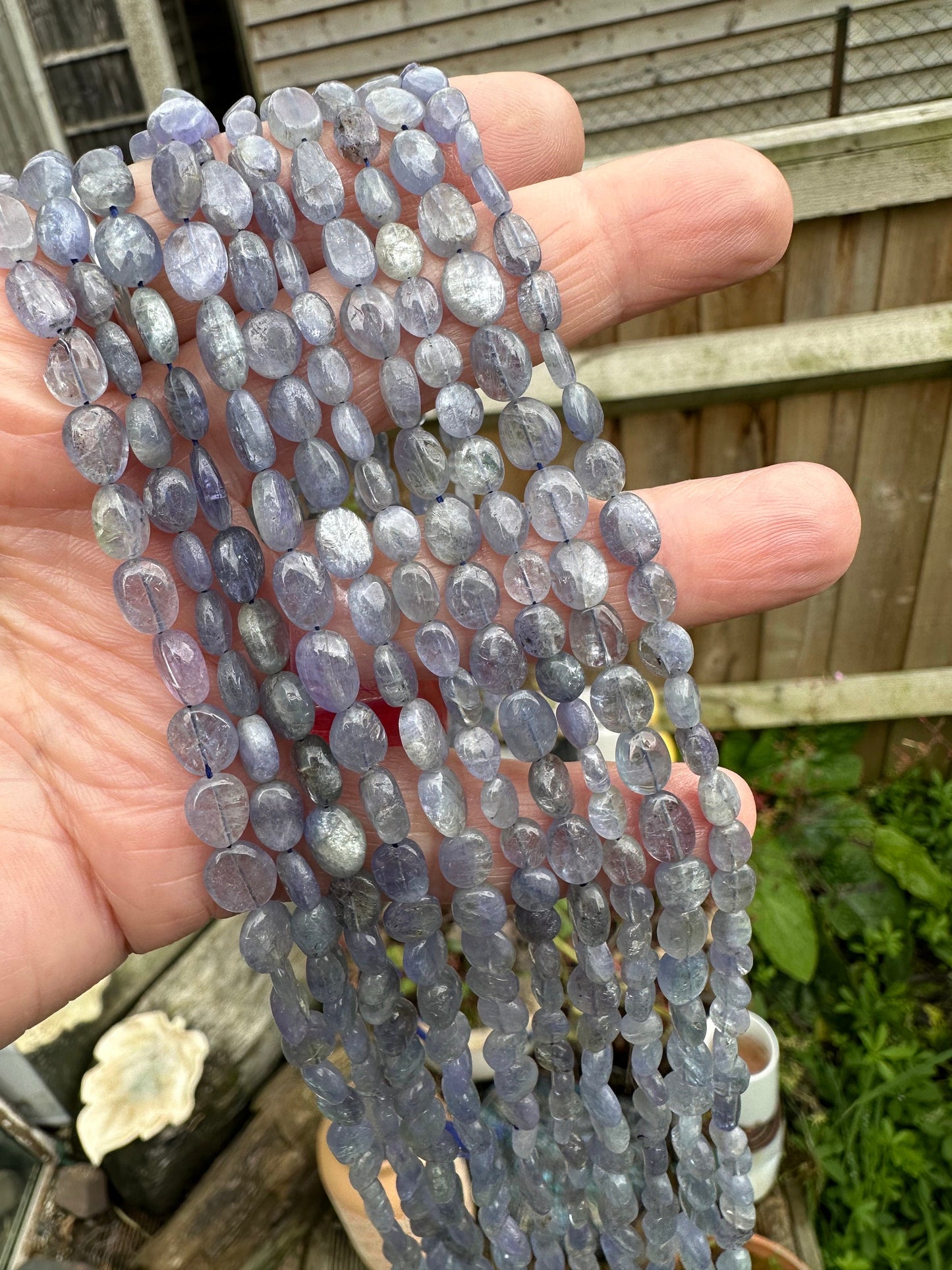 Natural Rustic Tanzanite Ethereal Wisteria Purple Fine Quality Tanzanite ovals. 6-8mm