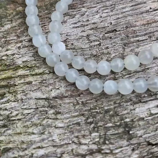 Grey Moonstone Rounds 4-5mm