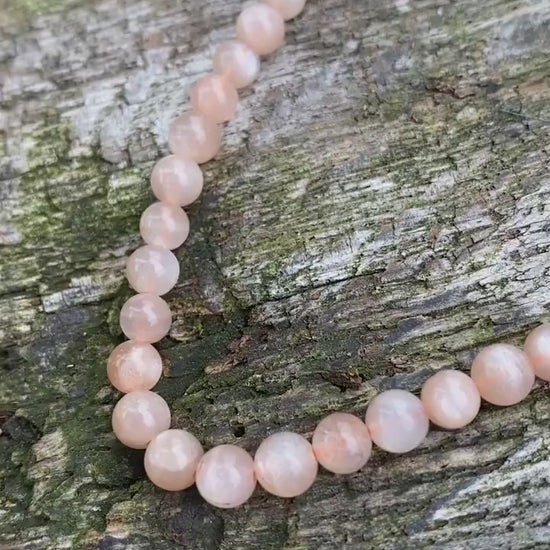 Peach Moonstone rounds / 5mm approx