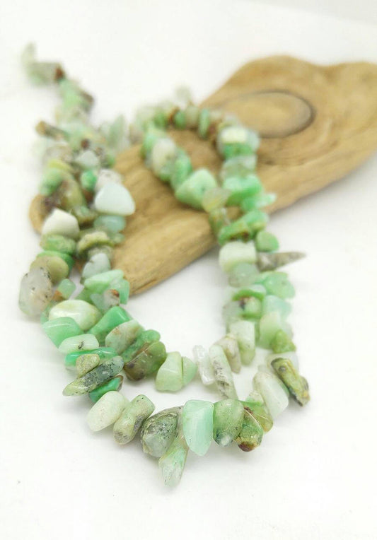 10 BEADS Peruvian Green Opal Natural Nugget Chip Beads 6 - 8 mm approx Natural Opal Beads mint green Gemstone Beads Rustic Freeform Beads