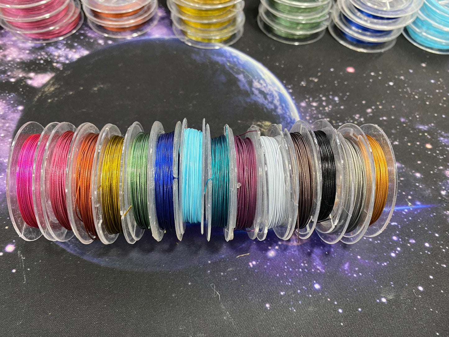 Tiger Tail Tigertail Nylon Coated Flexible Strong Wire .4 mm / Jewellery Cord / Beading Wire / 10 metres