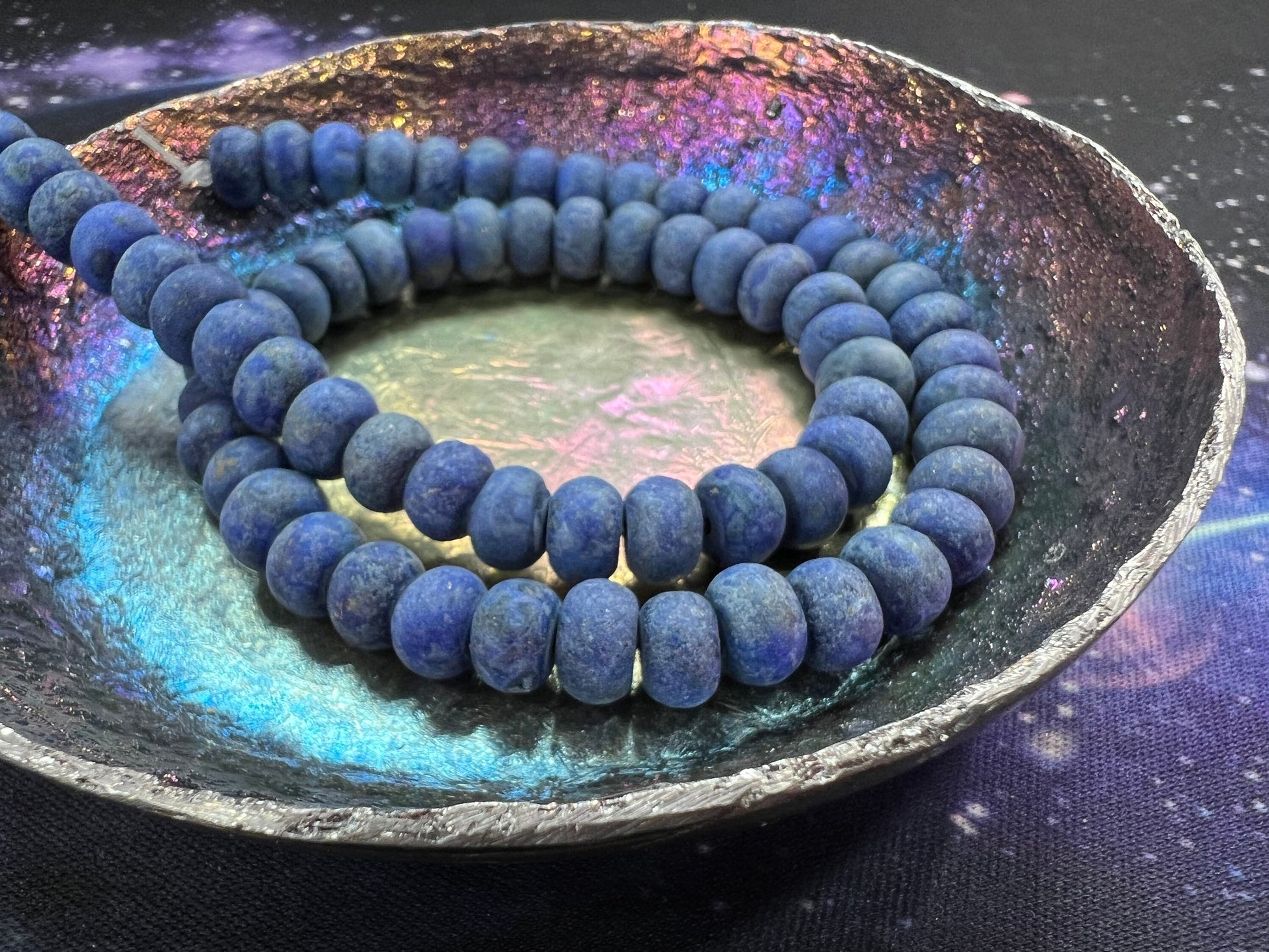 AAA Lapis Lazuli Smooth Matte Round Rondelle Beads 8 x 5 mm / Lapis Beads / Lapis Lazuli Gemstone / High quality Beads