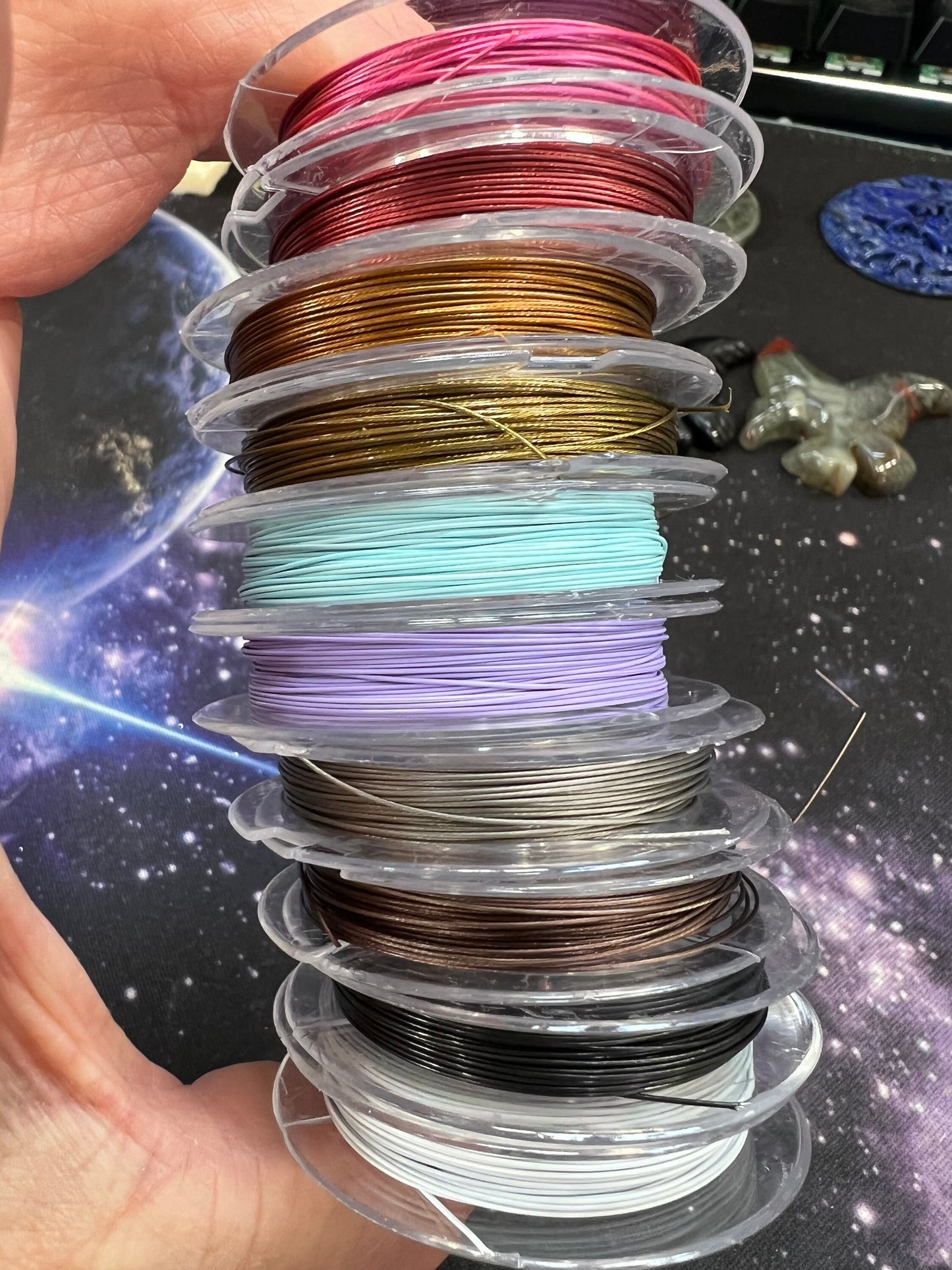 Tiger Tail Tigertail Nylon Coated Flexible Strong Wire .4 mm / Jewellery Cord / Beading Wire / 10 metres