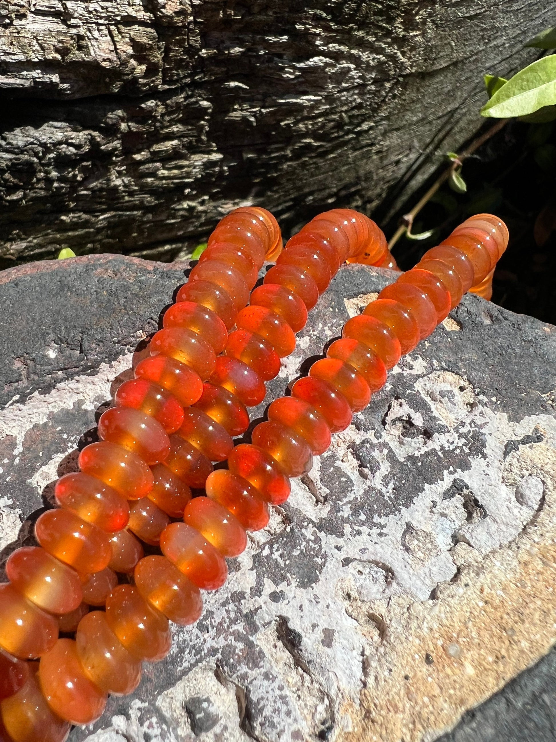 Carnelian Smooth Rondelles 8 x 4 mm / TOP Quality Carnelian beads / Large Carnelian Agate Rondelles / Fire Carnelian Gemstone Beads / 6 bead