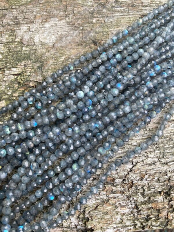 Hand Faceted Labradorite Round handmade faceted Round Beads 3.5 mm Flashy Labradorite Beads Labradorite Choose quantity