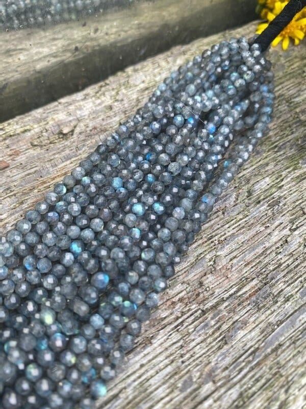 Hand Faceted Labradorite Round handmade faceted Round Beads 3.5 mm Flashy Labradorite Beads Labradorite Choose quantity