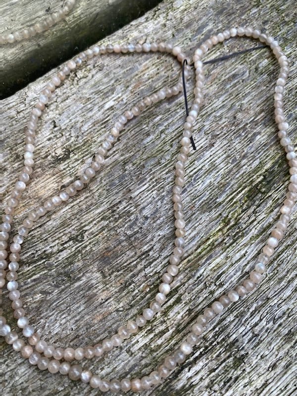 Chocolate Moonstone Rounds 4-5mm approx, handcut