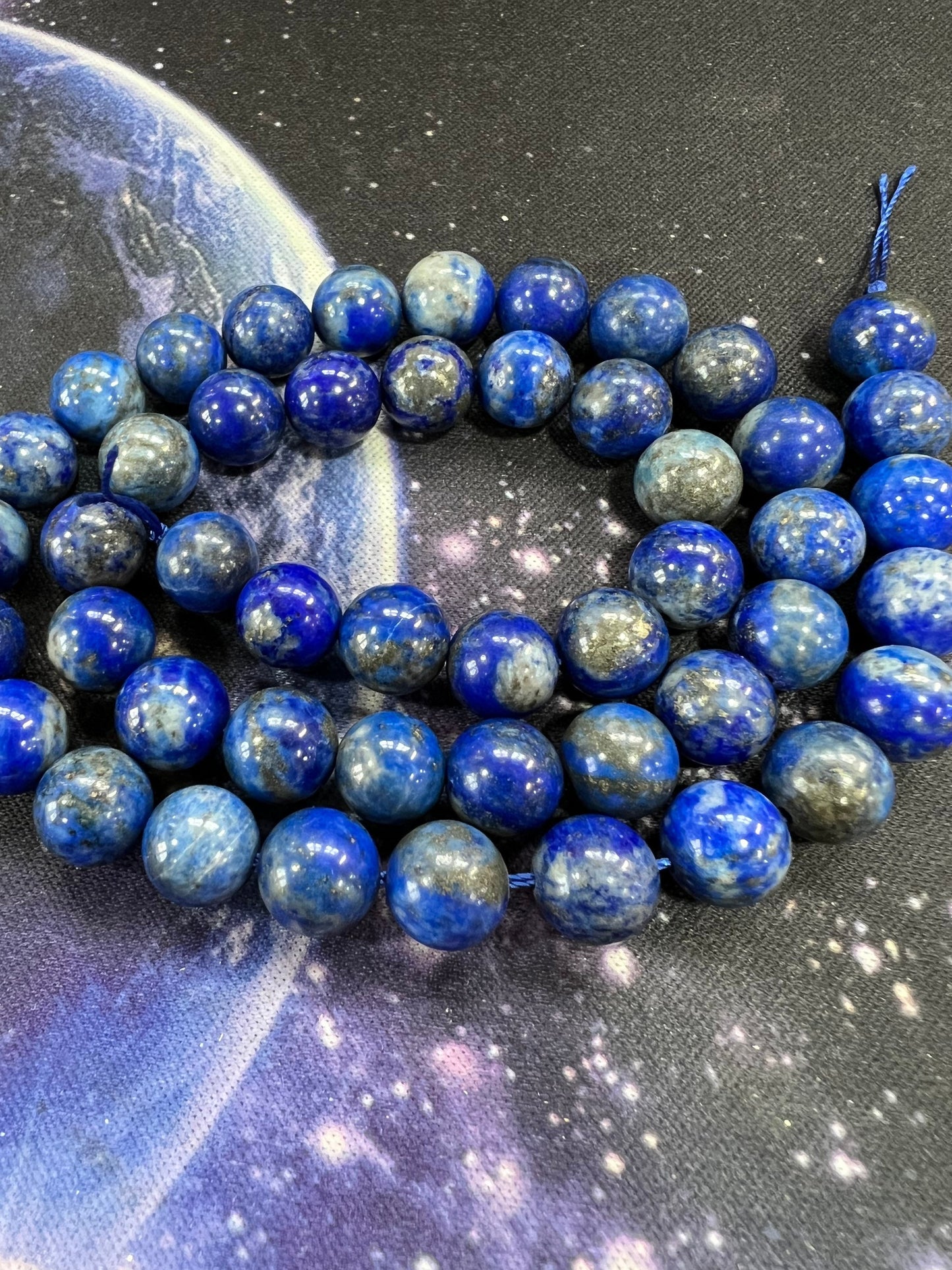 High Quality Lapis Lazuli 8mm approx handcut Lapis Beads / Lapis Beads Top Quality Pyrite Inclusions / Lapis Lazuli Rounds / Choose Quantity