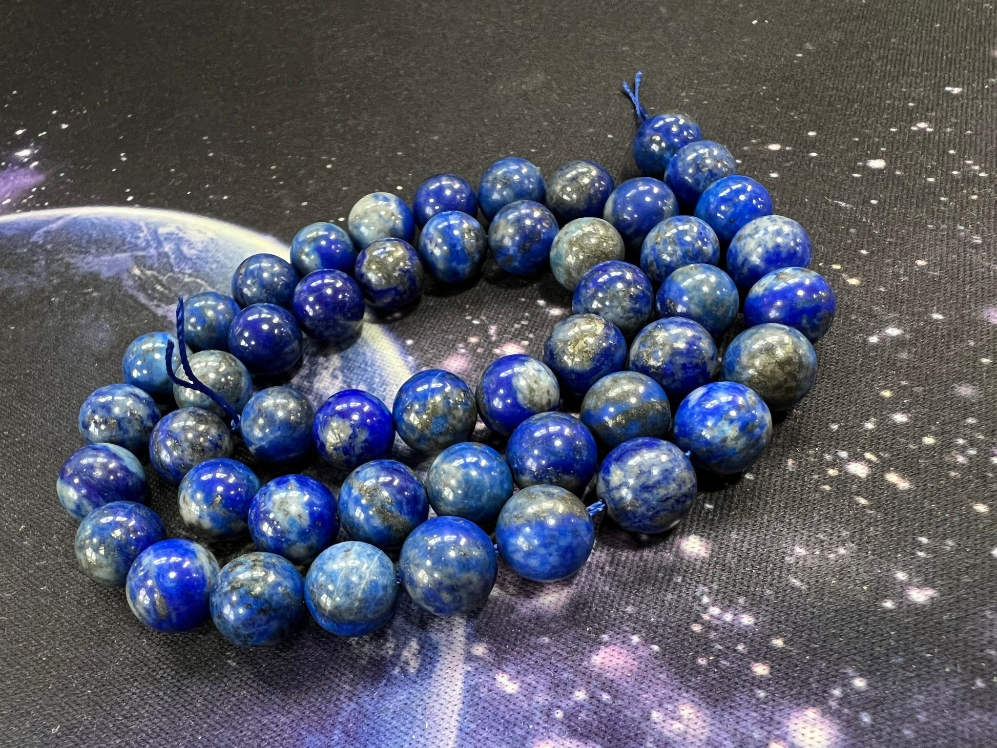 High Quality Lapis Lazuli 8mm approx handcut Lapis Beads / Lapis Beads Top Quality Pyrite Inclusions / Lapis Lazuli Rounds / Choose Quantity