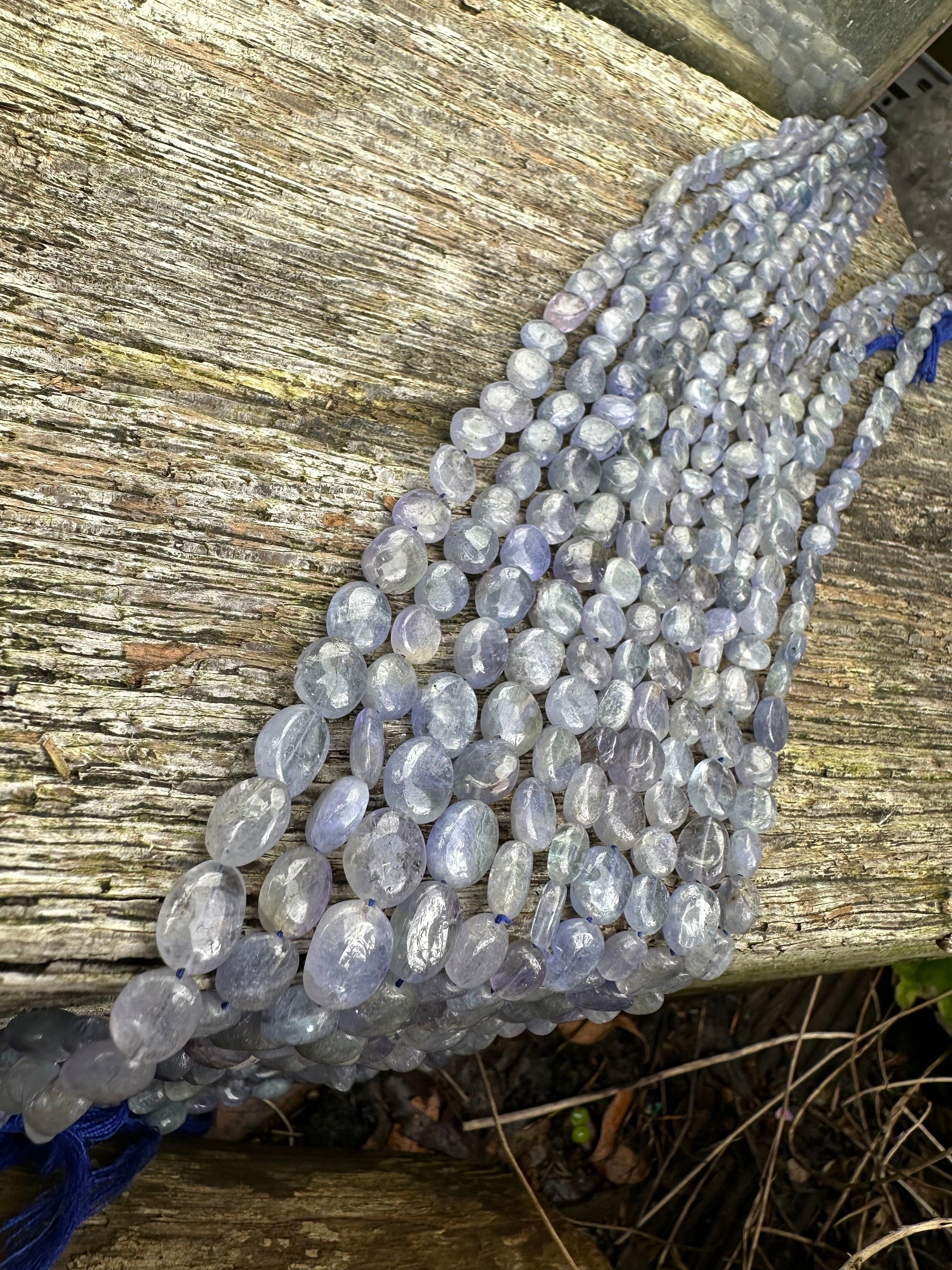 Natural Rustic Tanzanite Ethereal Wisteria Purple Fine Quality Tanzanite ovals. 6-8mm