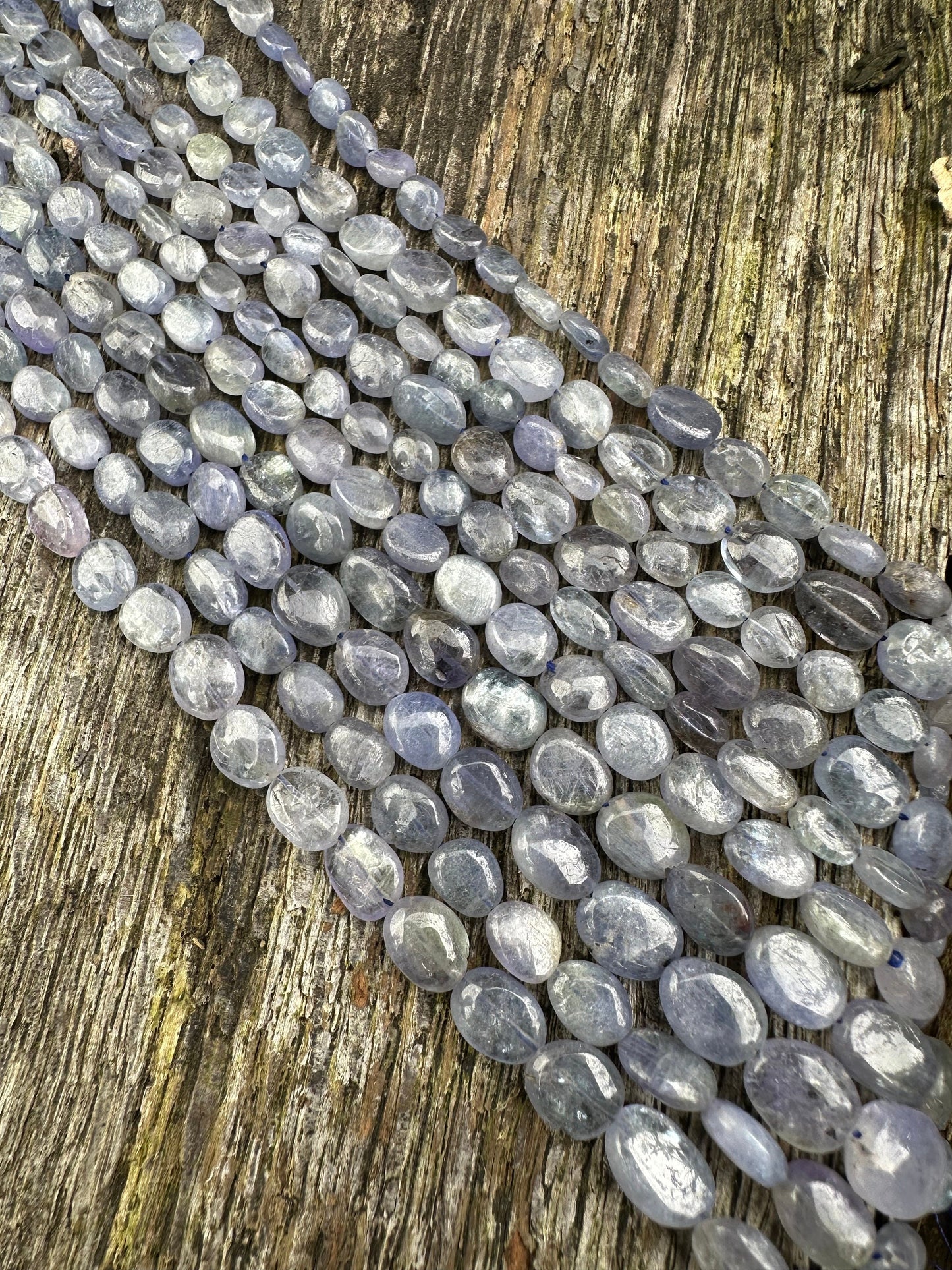 Natural Rustic Tanzanite Ethereal Wisteria Purple Fine Quality Tanzanite ovals. 6-8mm