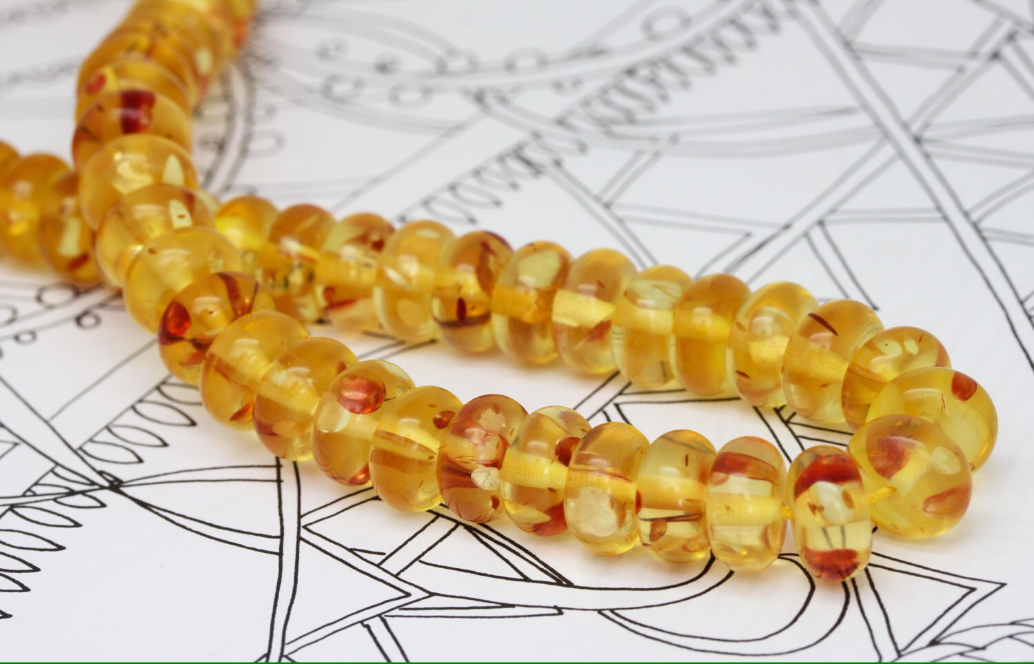 Resin Amber Rondelle Beads 8 x 5 Golden Amber Beads / Amber disc beads Beads Rustic Amber Beads Barley sugar Beads /4 beads / Small order